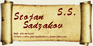 Stojan Sadžakov vizit kartica